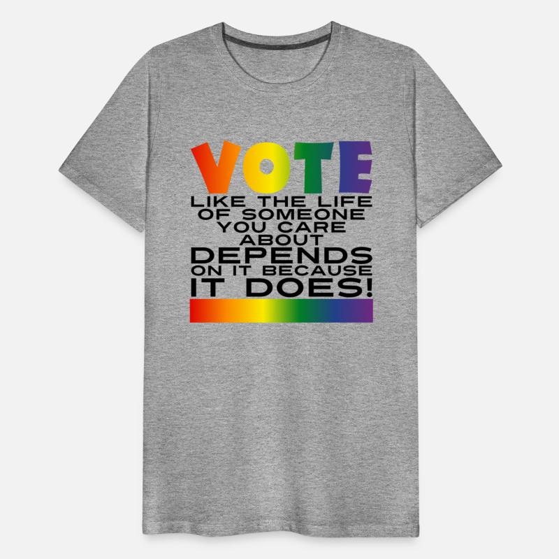 Vote LGBTQIA Rights - Rainbow Gradient & Black v1