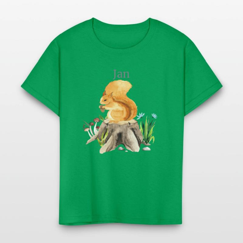 Waldtier Squirrel Flowers Name Jan