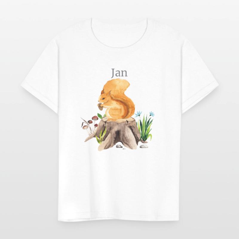 Waldtier Squirrel Flowers Name Jan