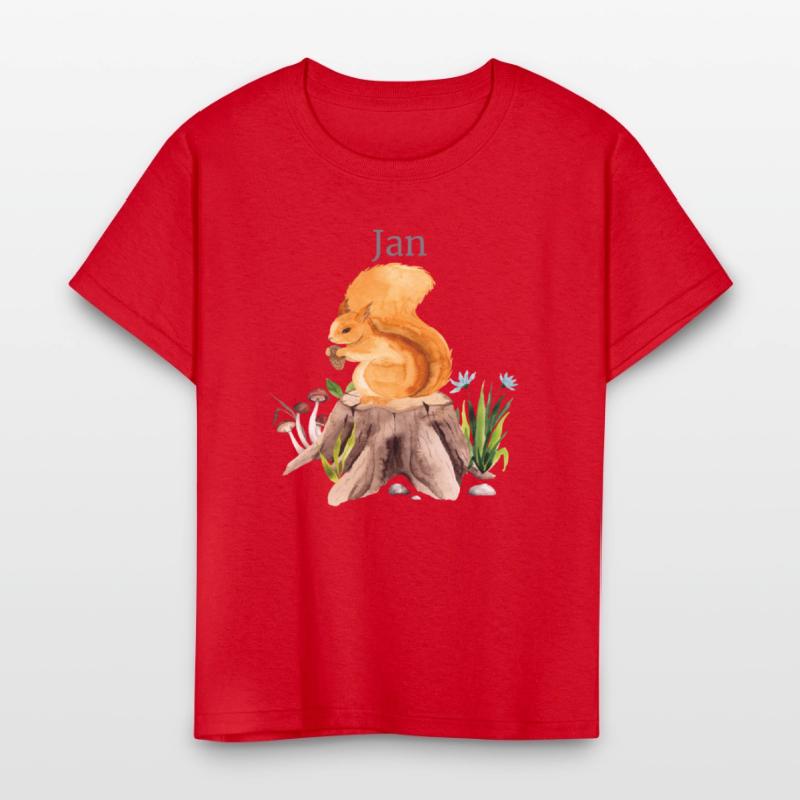 Waldtier Squirrel Flowers Name Jan