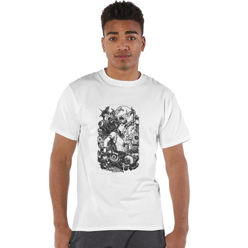 War, girl and battleship sci fi digital art,