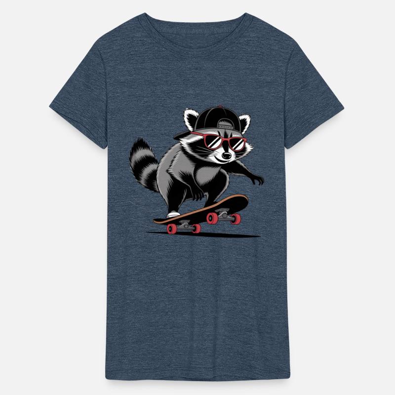 waschbaer raccoon skateboard skate fun animal g