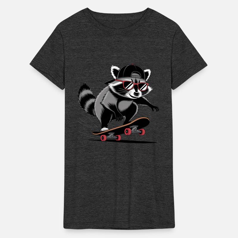 waschbaer raccoon skateboard skate fun animal g