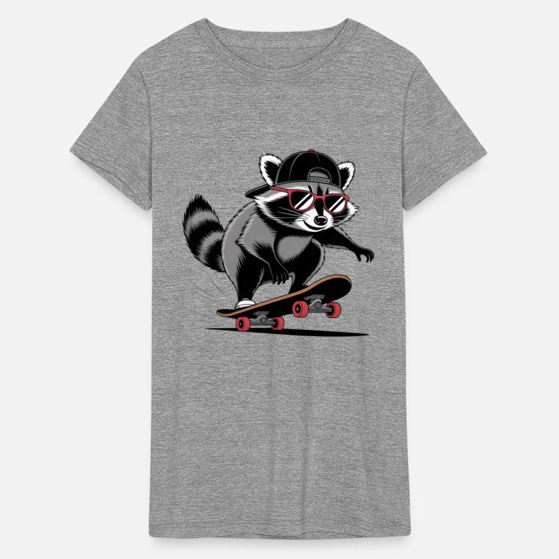 waschbaer raccoon skateboard skate fun animal g