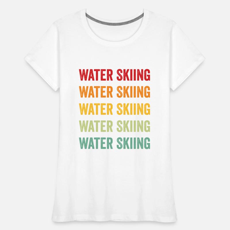 Water Skiing Rainbow Design, Water Skiing Sport Co