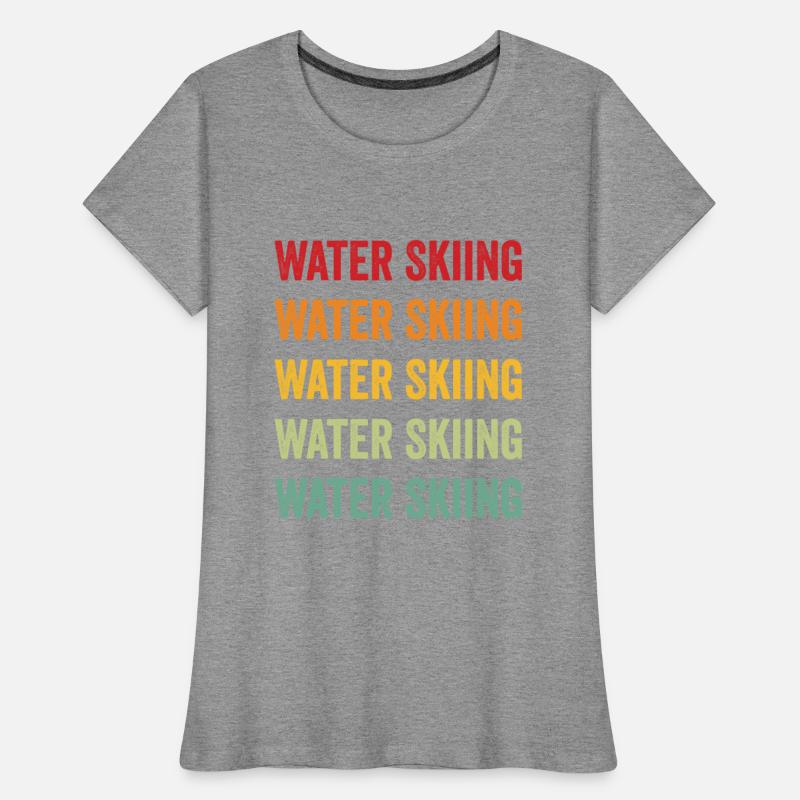 Water Skiing Rainbow Design, Water Skiing Sport Co