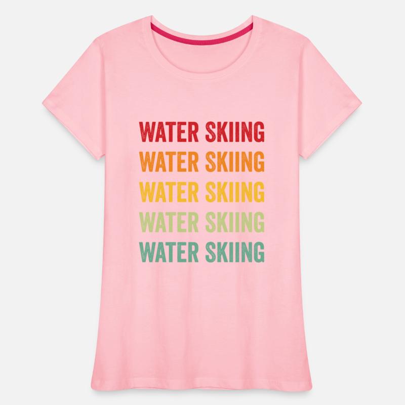 Water Skiing Rainbow Design, Water Skiing Sport Co
