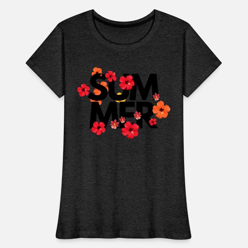 White Illustrated Floral Summer