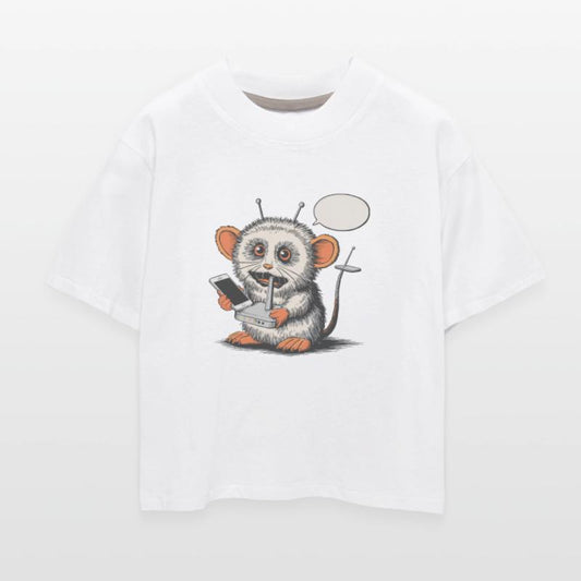 WiFi Alien Opossum Creature Blank Speech Bubble