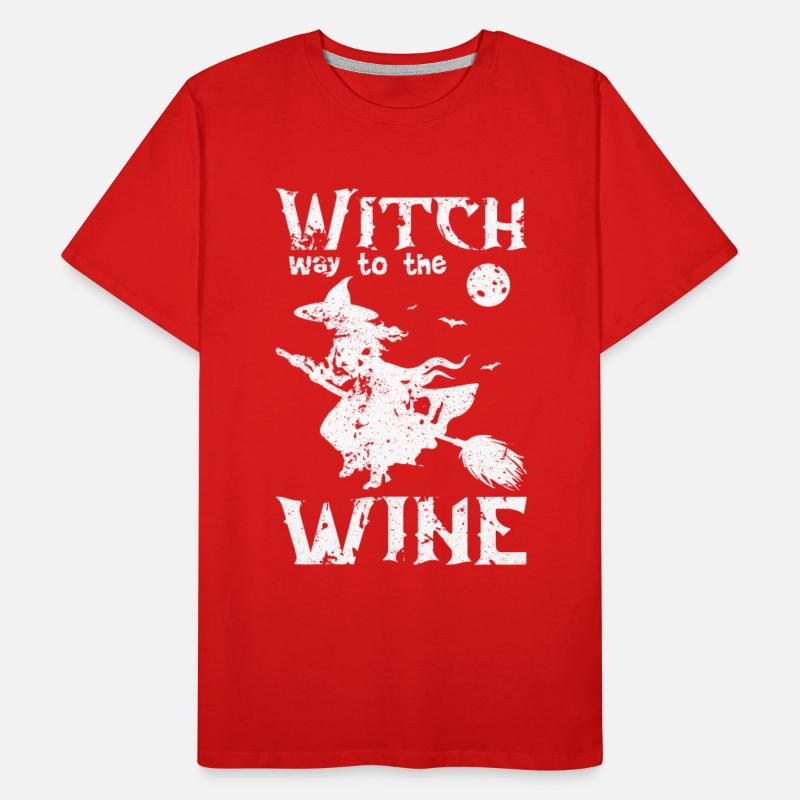 Witch way to the wine.