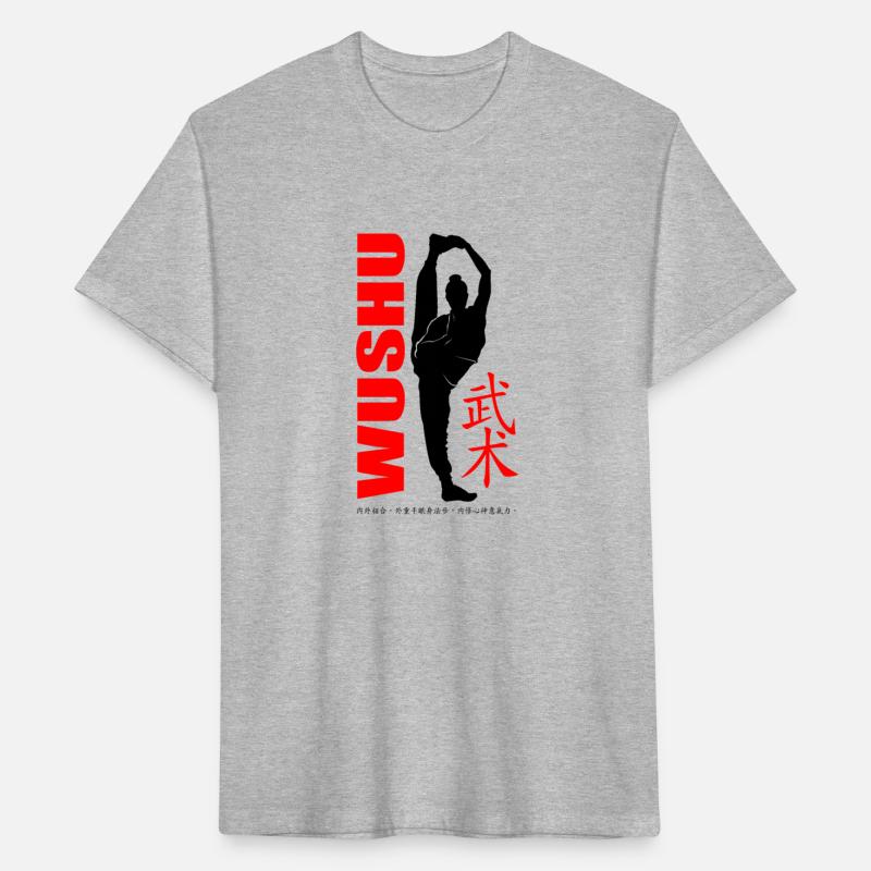 Wushu girl standing and stretch