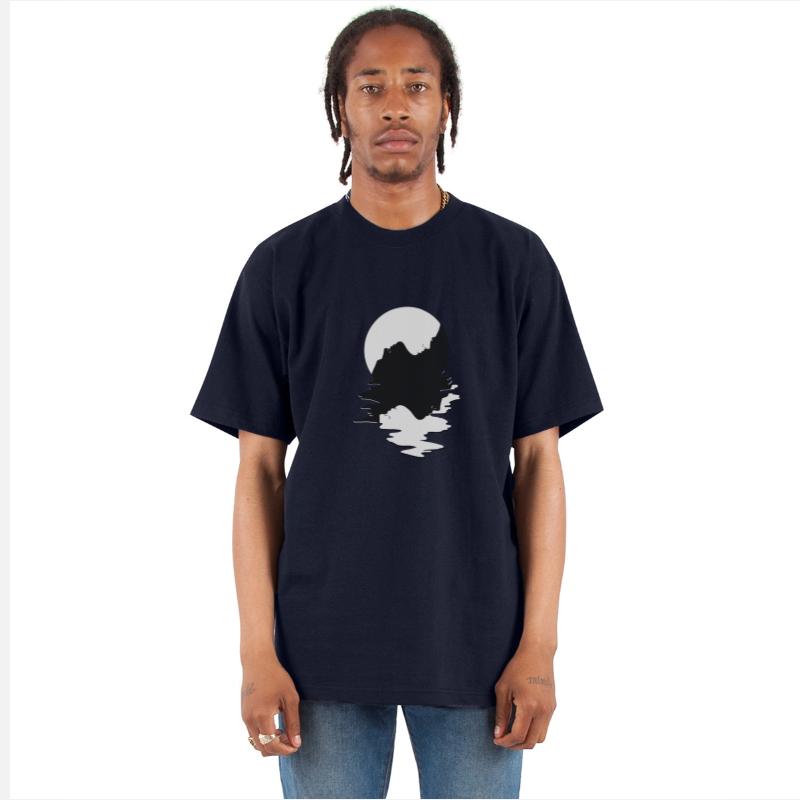 "Ying Yang Face Intertwining" Graphic Design