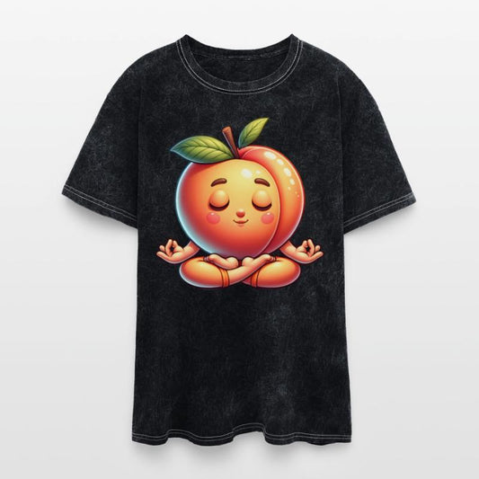 Zen Peach – Meditating Fruit with Inner Peace Glow