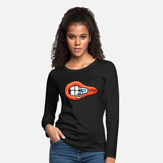 Zipper Mouth Illustration