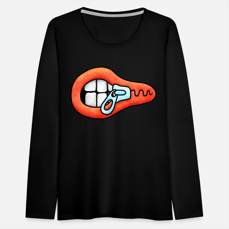 Zipper Mouth Illustration