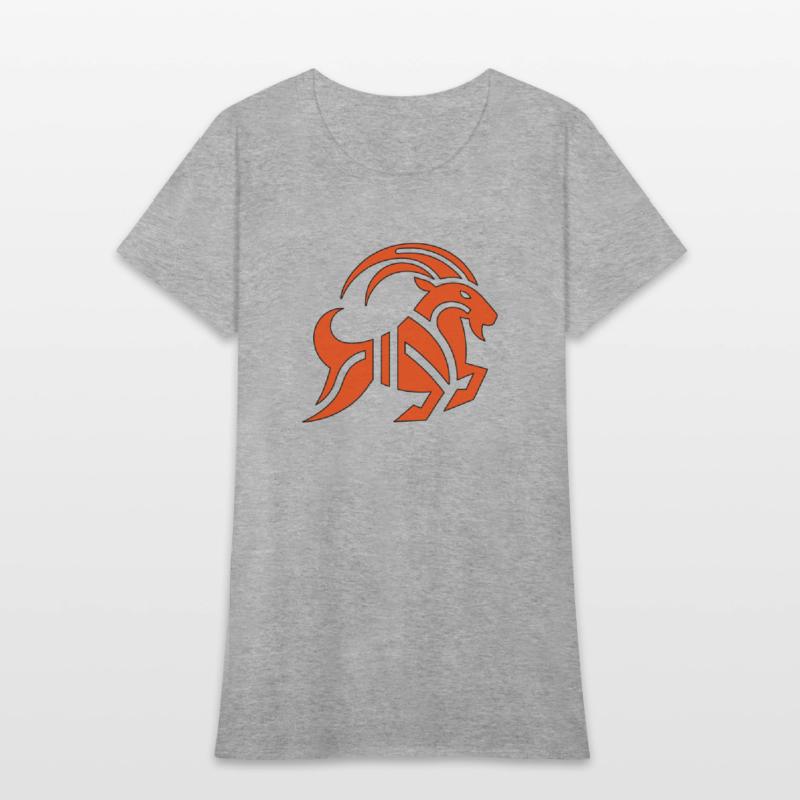 Zodiac Sign Capricorn Goat horned red