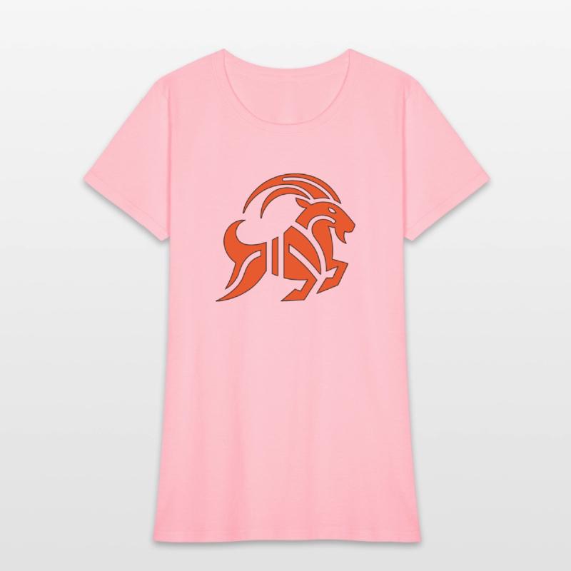 Zodiac Sign Capricorn Goat horned red