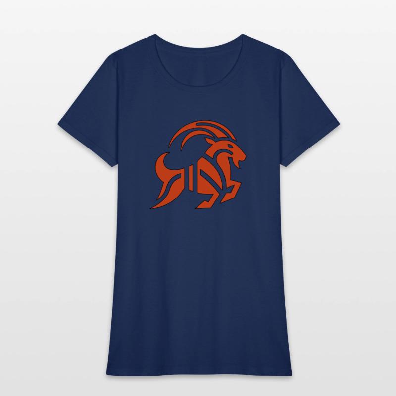 Zodiac Sign Capricorn Goat horned red