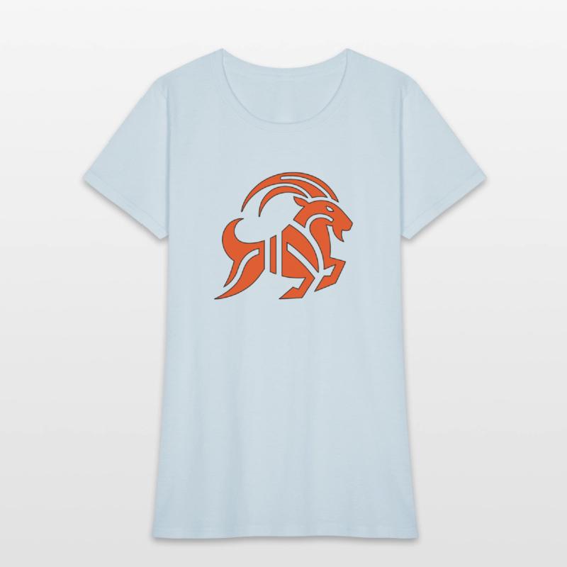 Zodiac Sign Capricorn Goat horned red